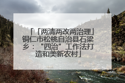 「两清两改两治理」铜仁市松桃自治县石梁乡：“四治”工作法打造和美新农村