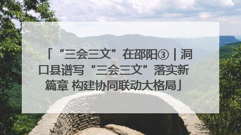 “三会三文”在邵阳③｜洞口县谱写“三会三文”落实新篇章 构建协同联动大格局