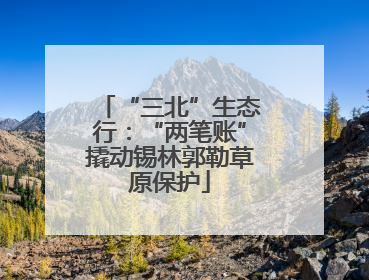 “三北”生态行：“两笔账”撬动锡林郭勒草原保护