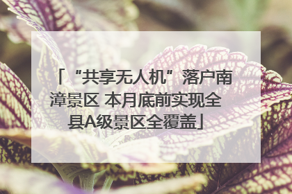 “共享无人机”落户南漳景区 本月底前实现全县A级景区全覆盖