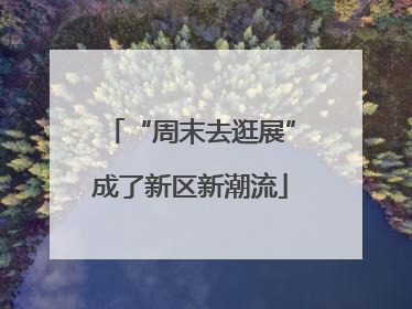 “周末去逛展”成了新区新潮流