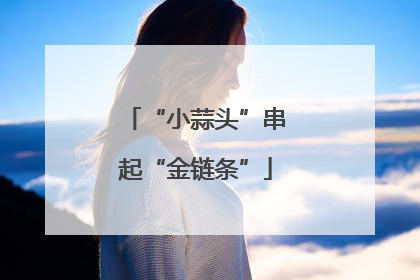 “小蒜头”串起“金链条”