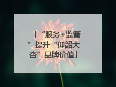 “服务+监管”提升“仰韶大杏”品牌价值