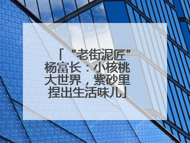 “老街泥匠”杨富长：小核桃大世界，紫砂里捏出生活味儿