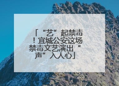 “艺”起禁毒！宜城公安这场禁毒文艺演出“声”入人心