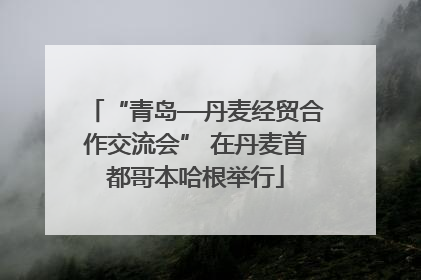 “青岛—丹麦经贸合作交流会” 在丹麦首都哥本哈根举行