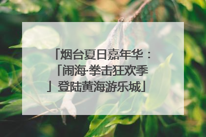 烟台夏日嘉年华：「闹海·拳击狂欢季」登陆黄海游乐城