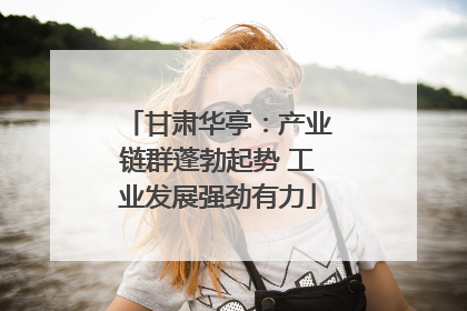 甘肃华亭：产业链群蓬勃起势 工业发展强劲有力