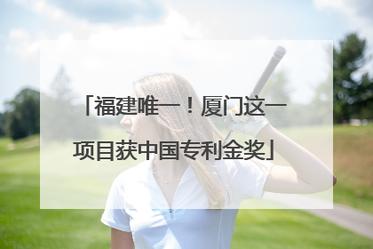 福建唯一！厦门这一项目获中国专利金奖
