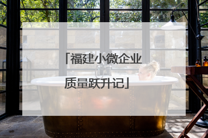 福建小微企业质量跃升记