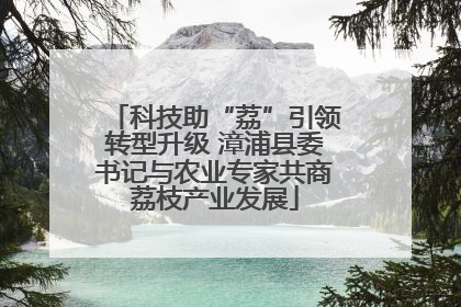 科技助“荔”引领转型升级 漳浦县委书记与农业专家共商荔枝产业发展