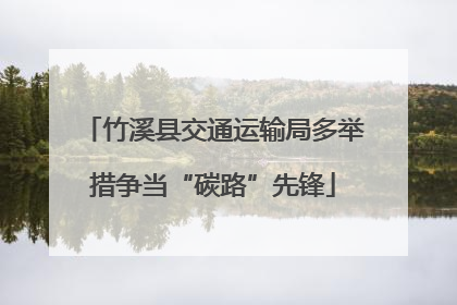 竹溪县交通运输局多举措争当“碳路”先锋