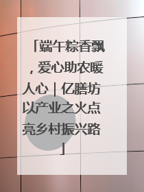 端午粽香飘，爱心助农暖人心｜亿膳坊以产业之火点亮乡村振兴路