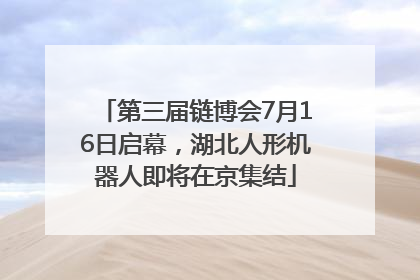 第三届链博会7月16日启幕，湖北人形机器人即将在京集结