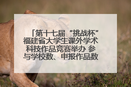 第十七届“挑战杯”福建省大学生课外学术科技作品竞赛举办 参与学校数、申报作品数创历史新高