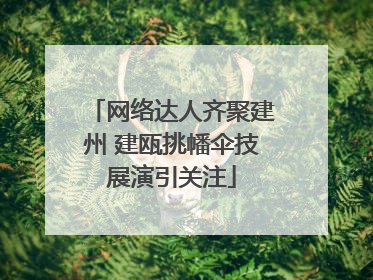 网络达人齐聚建州 建瓯挑幡伞技展演引关注