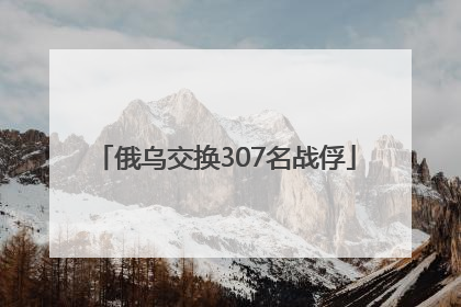 俄乌交换307名战俘