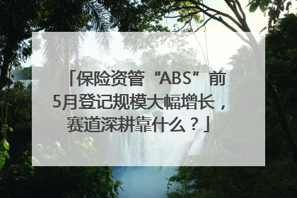 保险资管“ABS”前5月登记规模大幅增长，赛道深耕靠什么？