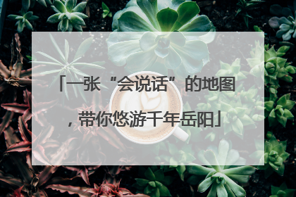 一张“会说话”的地图，带你悠游千年岳阳