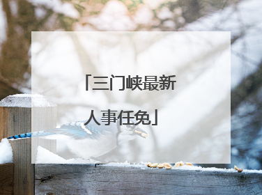 三门峡最新人事任免