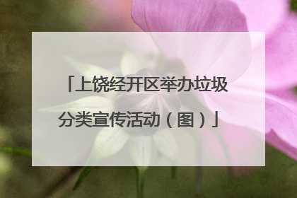 上饶经开区举办垃圾分类宣传活动（图）