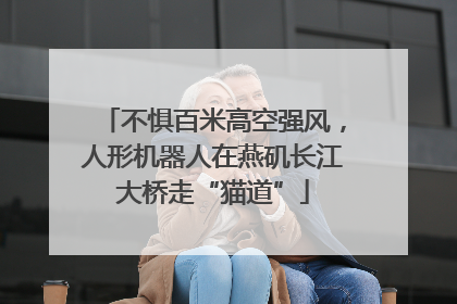 不惧百米高空强风，人形机器人在燕矶长江大桥走“猫道”