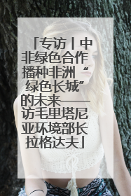 专访丨中非绿色合作播种非洲“绿色长城”的未来——访毛里塔尼亚环境部长拉格达夫