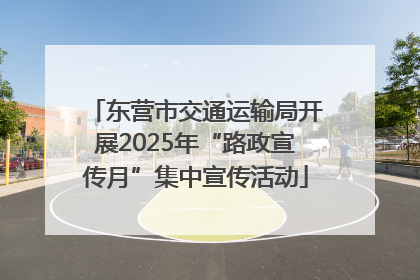 东营市交通运输局开展2025年“路政宣传月”集中宣传活动