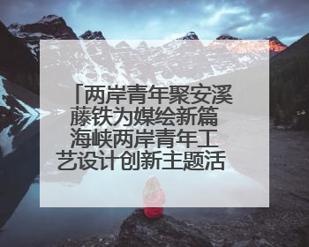 两岸青年聚安溪 藤铁为媒绘新篇 海峡两岸青年工艺设计创新主题活动开幕