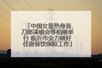 中国女篮热身赛、刀郎演唱会等相继举行 临沂市全力做好住宿餐饮保障工作