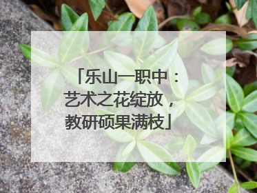 乐山一职中：艺术之花绽放，教研硕果满枝