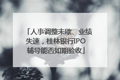 人事调整未歇、业绩失速，桂林银行IPO辅导能否如期验收