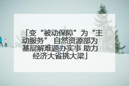 变“被动保障”为“主动服务” 自然资源部为基层解难题办实事 助力经济大省挑大梁