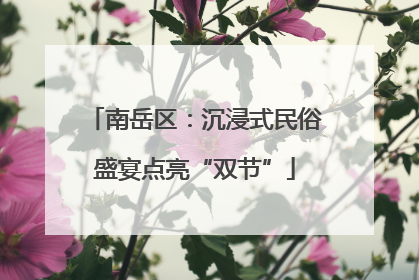 南岳区：沉浸式民俗盛宴点亮“双节”