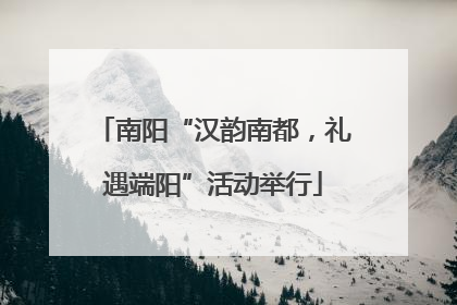南阳“汉韵南都，礼遇端阳”活动举行