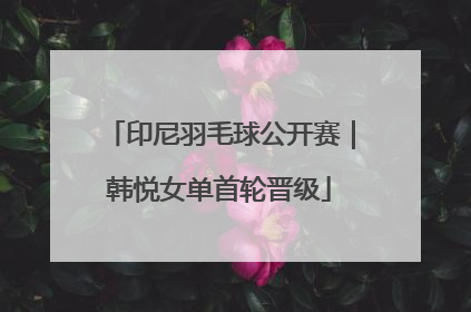印尼羽毛球公开赛｜韩悦女单首轮晋级