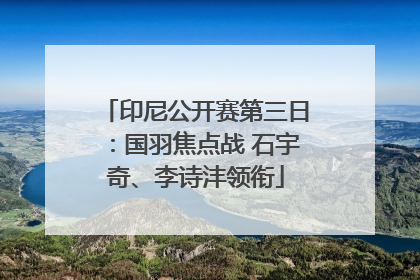 印尼公开赛第三日：国羽焦点战 石宇奇、李诗沣领衔