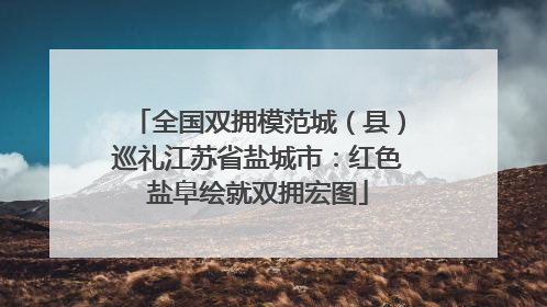 全国双拥模范城（县）巡礼江苏省盐城市：红色盐阜绘就双拥宏图