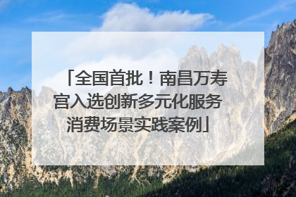 全国首批！南昌万寿宫入选创新多元化服务消费场景实践案例