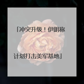 冲突升级！伊朗称计划打击美军基地