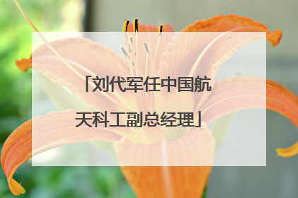刘代军任中国航天科工副总经理