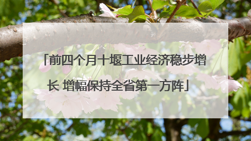 前四个月十堰工业经济稳步增长 增幅保持全省第一方阵