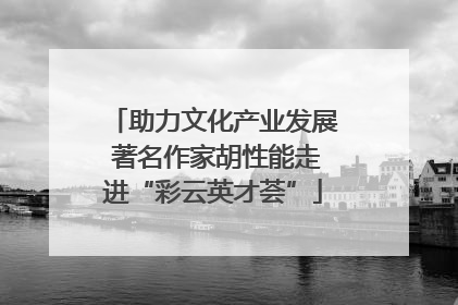 助力文化产业发展 著名作家胡性能走进“彩云英才荟”