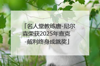 名人堂教练唐-尼尔森荣获2025年查克-戴利终身成就奖