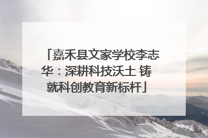 嘉禾县文家学校李志华：深耕科技沃土 铸就科创教育新标杆