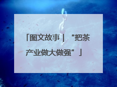 图文故事｜“把茶产业做大做强”