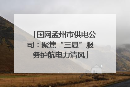 国网孟州市供电公司：聚焦“三夏”服务护航电力清风