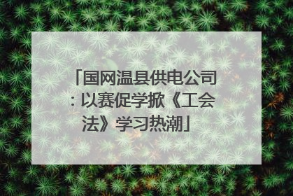 国网温县供电公司：以赛促学掀《工会法》学习热潮
