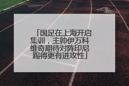 国足在上海开启集训，主帅伊万科维奇期待对阵印尼踢得更有进攻性