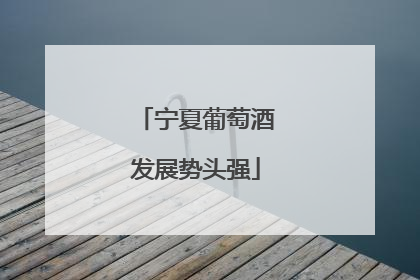 宁夏葡萄酒发展势头强